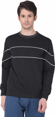 Dollar Full Sleeve Striped Men Sweatshirt