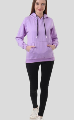 Pwexz Full Sleeve Solid Women Sweatshirt
