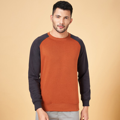 Urban Ranger by Pantaloos Full Sleeve Color Block Men Sweatshirt