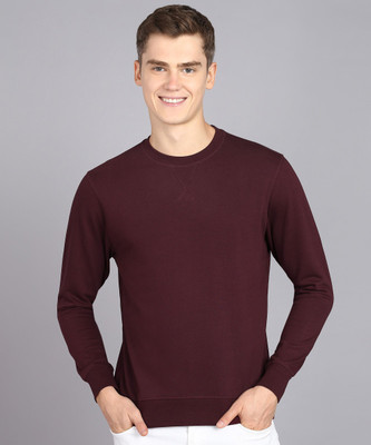 Alan Jones Full Sleeve Solid Men Sweatshirt