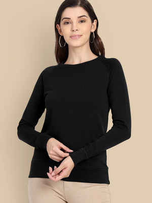 Free Authority Full Sleeve Solid Women Sweatshirt