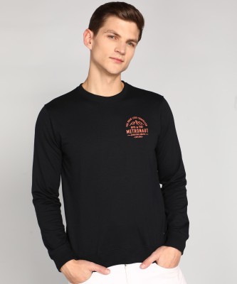 METRONAUT Full Sleeve Solid Men Sweatshirt