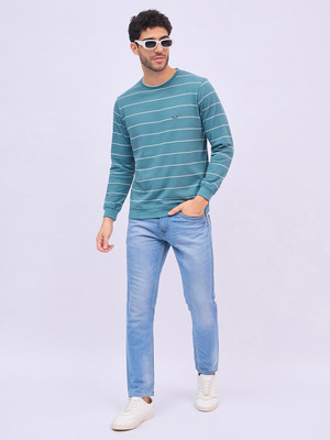 ARRAY Full Sleeve Striped Men Sweatshirt