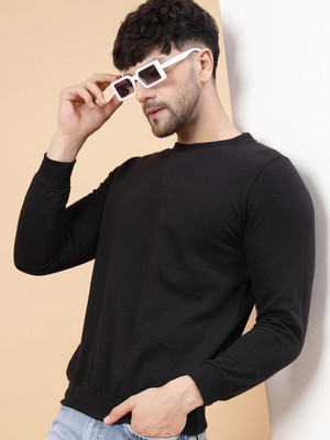RIGO Full Sleeve Solid Men Sweatshirt