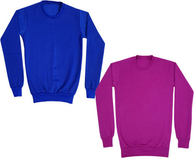 Indistar Full Sleeve Solid Boys Sweatshirt