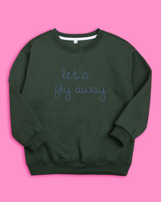 Nusyl Full Sleeve Printed Girls Sweatshirt