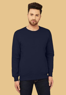 ZAKOD Full Sleeve Solid Men Sweatshirt