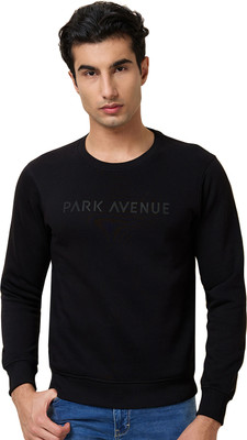 PARK AVENUE Full Sleeve Solid Men Sweatshirt
