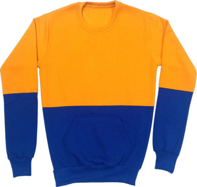 KAYU Full Sleeve Color Block Boys Sweatshirt
