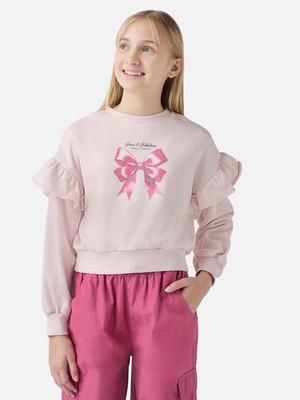 JUNIORS by Babyshop Full Sleeve Printed Girls Sweatshirt