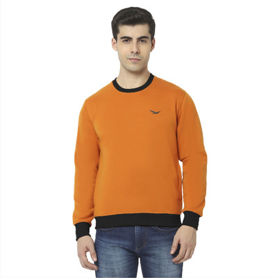 Hiflyers Full Sleeve Solid Men Sweatshirt