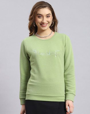 MONTE CARLO Full Sleeve Self Design Women Sweatshirt