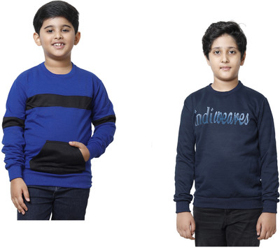 MTI FASHIONS Full Sleeve Color Block Boys Sweatshirt