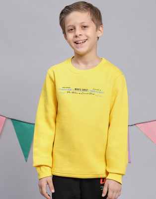 MONTE CARLO Full Sleeve Printed Boys Sweatshirt
