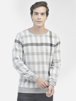 CRIMSOUNE CLUB Full Sleeve Checkered Men Sweatshirt