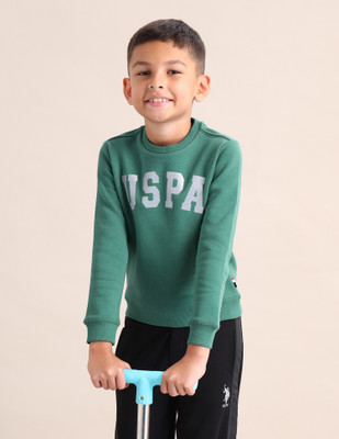 U.S. POLO ASSN. Full Sleeve Graphic Print Baby Boys Sweatshirt