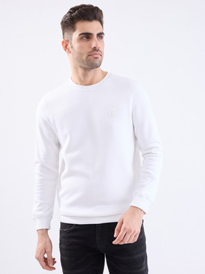 Spykar Full Sleeve Solid Men Sweatshirt