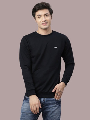Reya Full Sleeve Solid Men Sweatshirt