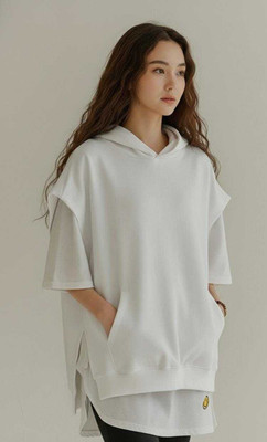 Youtique Sleeveless Solid Women Sweatshirt