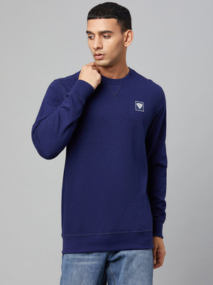 Club York Full Sleeve Solid Men Sweatshirt