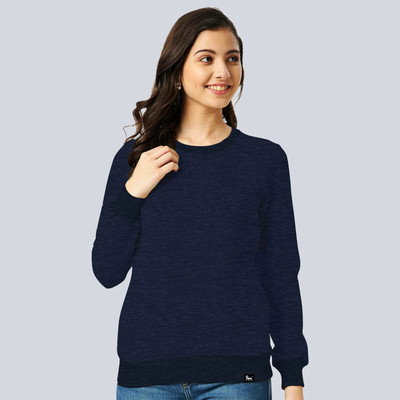HouseOfCommon Full Sleeve Solid Women Sweatshirt