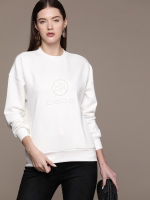 bebe Full Sleeve Embellished Women Sweatshirt