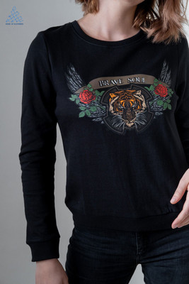 Klothberg Full Sleeve Printed Women Sweatshirt