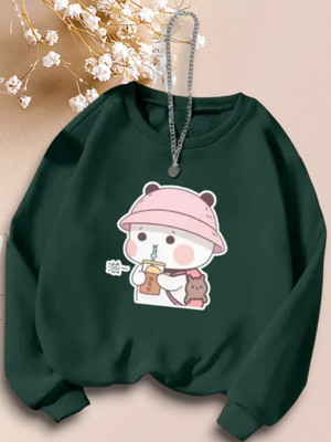 Draxstarss Full Sleeve Solid Women Sweatshirt