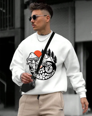 AOOSH Full Sleeve Printed Men Sweatshirt