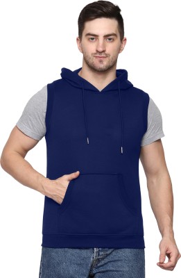 ROARERS Sleeveless Solid Men Sweatshirt