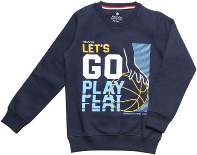 NeuVin Full Sleeve Printed Boys Sweatshirt