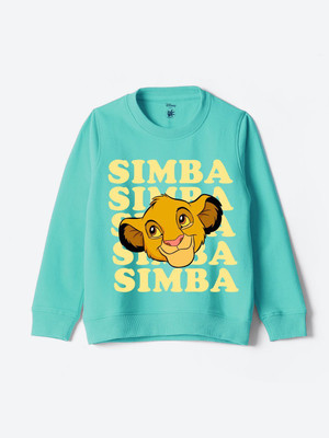 YK Disney Full Sleeve Animal Print Boys & Girls Sweatshirt