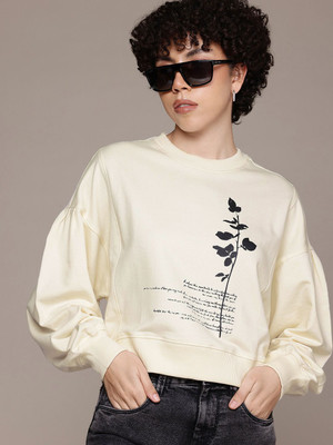 Roadster Full Sleeve Printed Women Sweatshirt