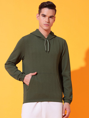 GLITO Full Sleeve Solid Men Sweatshirt