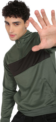FLYING MACHINE Full Sleeve Color Block Men Sweatshirt