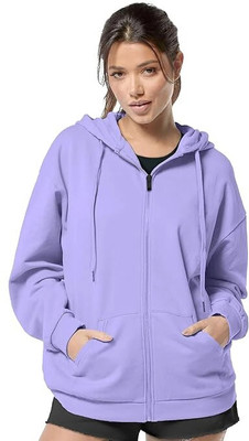 FUNKY MONKEY Full Sleeve Solid Women Sweatshirt