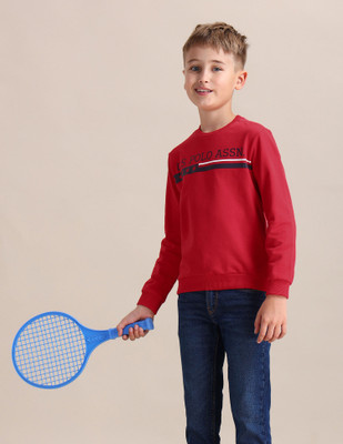 U.S. POLO ASSN. Full Sleeve Printed Baby Boys Sweatshirt