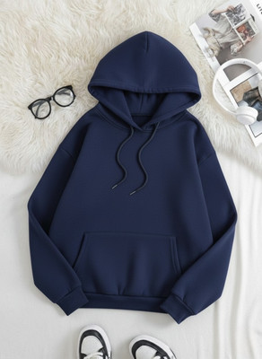 OMNEY Full Sleeve Solid Women Sweatshirt