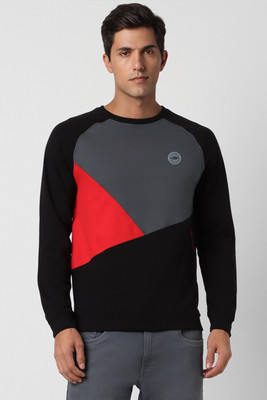 PETER ENGLAND Full Sleeve Color Block Men Sweatshirt