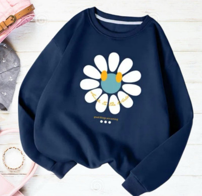 VIZCON HUB Full Sleeve Solid Women Sweatshirt