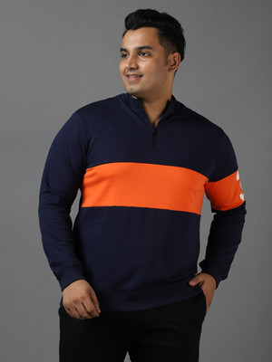 Urbano Plus Full Sleeve Color Block Men Sweatshirt