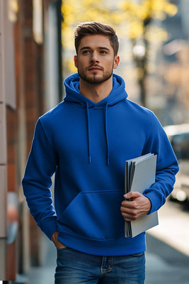 Veirdo Full Sleeve Solid Men Sweatshirt