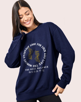 ENITOR Full Sleeve Printed Women Sweatshirt