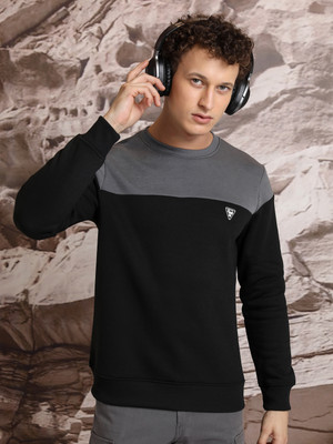 KETCH Full Sleeve Color Block Men Sweatshirt
