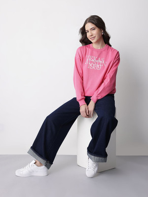 Mast & Harbour Full Sleeve Printed Women Sweatshirt