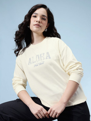 Glitchez Full Sleeve Printed Women Sweatshirt