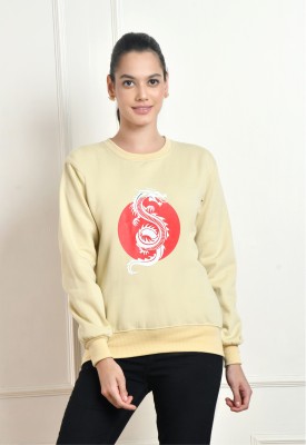 HypeThread Full Sleeve Graphic Print Women Sweatshirt