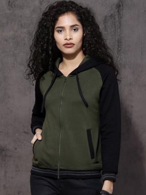 Roadster Full Sleeve Solid Women Sweatshirt