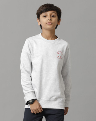 Under Fourteen Only Full Sleeve Solid Boys Sweatshirt