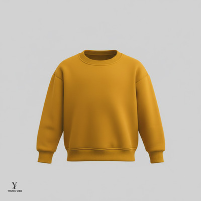 YOUNGVIBE Full Sleeve Solid Boys & Girls Sweatshirt